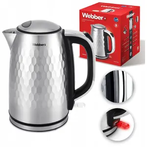 Electric kettle Webber WK-330 2200 W 1.7 L black stainless steel