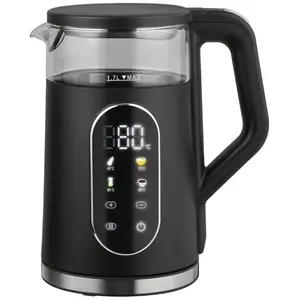 Electric Glass Kettle Memory Solution 1711 Black 1.7 L