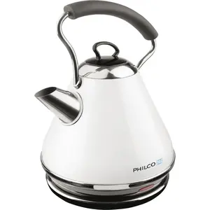 Elektriskais tējkanna PHILCO PHWK 2011 — balta, 1,7 l, bezvadu pamatne