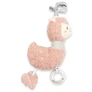Plush musical clip-on toy baby mix Lama with clip and music box