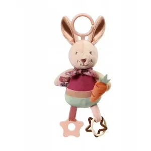 Soft Baby Toy Hanging Plush Rabbit by Memory Solution, model ON-2524