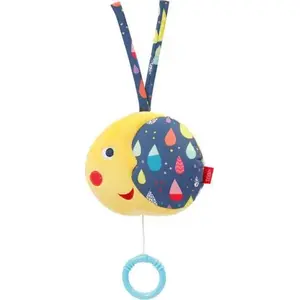 Soft toy with music box FEHN Maskotka — moon design from Kolorowi collection, model 55054
