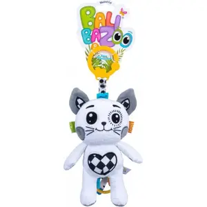 Подвесная музыкальная игрушка кот Dumel 326487 — мягкая подвеска с заводным механизмом