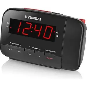 Alarm clock radio HYUNDAI RAC 481 PLLBR with PLL FM tuner and digital display