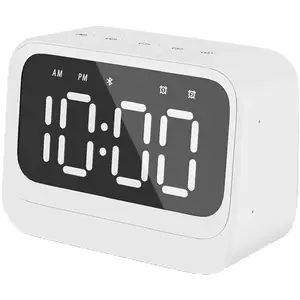 Radio-modinātājs DENVER EC-54W ar Bluetooth skaļruni, balts