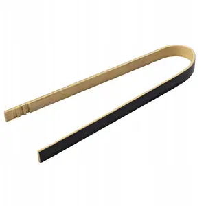 Bamboo tongs Verlo 12 cm, set of 12 pieces, natural kitchen utensils