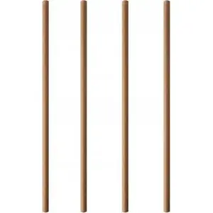Paper drinking straws Arpex 8 mm diameter, pack of 10 — disposable paper straws