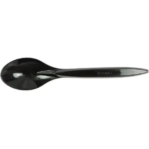 Reusable Black Spoons Arpex 100 pcs