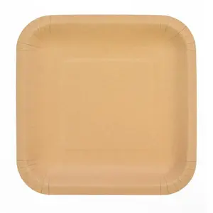 Paper Kraft Plates Arpex 23×23 cm, 6 pcs
