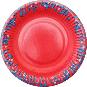 Paper Plates GoDan Let It Snow 18 cm, pack of 6
