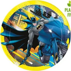 Бумажные тарелки GoDan Batman 23 см, 8 шт.