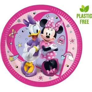 Бумажные тарелки GoDan Minnie Junior 23 см, 8 шт.
