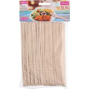 Wooden Knives set 16.5 cm, Cuisine Elegance, 50 pieces