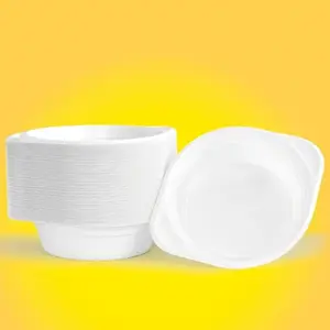 Plastic cup dispenser office products, 500 ml capacity, Ø 16 cm, pack of 100, white