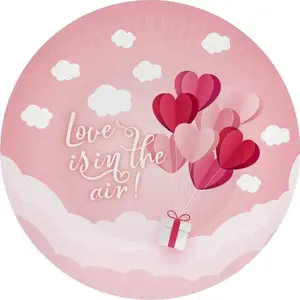 Paper plates GoDan Love 18 cm, pack of 6