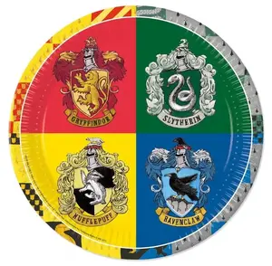 Disposable paper plate GoDan Amscan 728.93451 — round, 23 cm