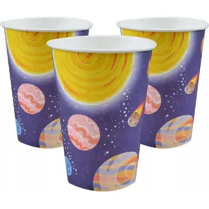 Paper cups GoDan Galaxy, pack of 8 — disposable paper drink cups