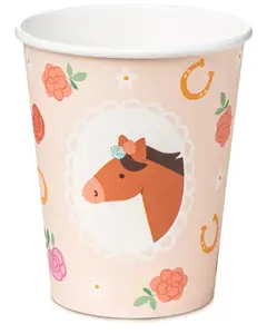 Disposable paper cup PartyDeco KPP77-EU1 220 ml, multicolour, pack of 6