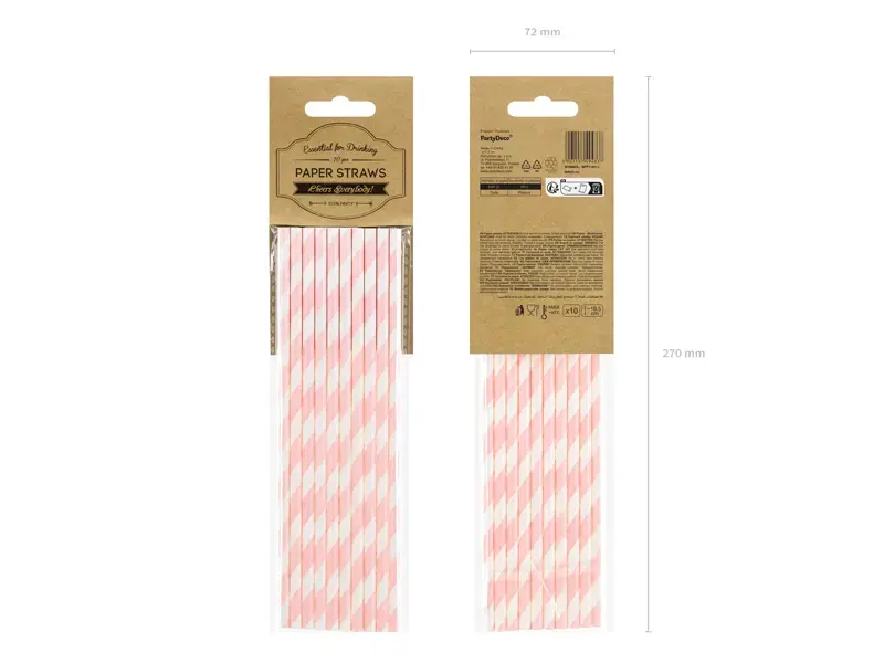 Paper drinking straws PartyDeco SPP1-081J Photo 8