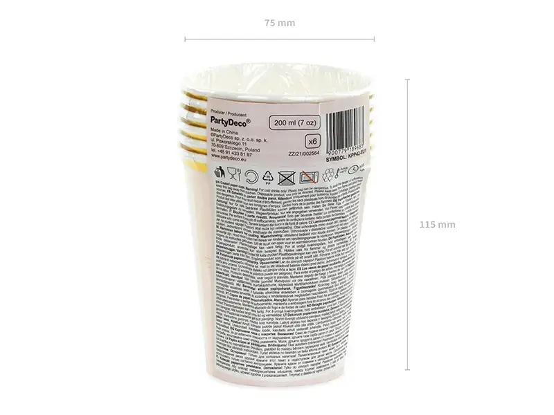 PartyDeco KPP42-EU1 papīra krūzītes 200 ml Photo 9