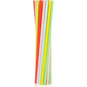 Paper drinking straws GoDan Fluor MIX 6×197 mm pack of 24