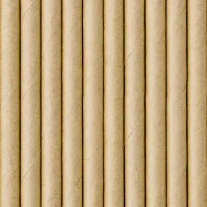 Paper straws PartyDeco 19.5 cm kraft, paper, pack of 50