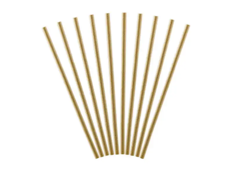 PartyDeco paper straws 19.5 cm kraft, pack of 50 Photo 2