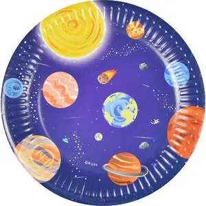 Paper plates Arpex Galaxy 18 cm, pack of 8