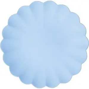 Plastic disposable light blue plates Rubbermaid 22×22 cm pack of 4