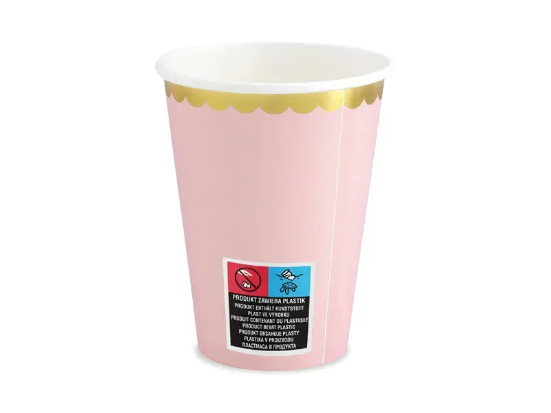 Papīra vienreizlietojama krūzīte PartyDeco KPP16-081J-EU1 220 ml Photo 2