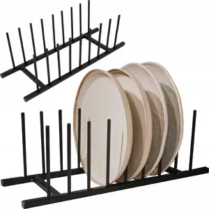 Kitchen lid organizer stand Brunbeste BB-3445 for 8 lids, 35 x 12 cm
