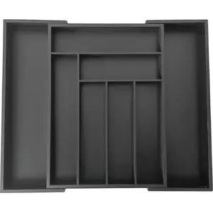 Cutlery Drawer Organizer KingHoff KH-1747 — expandable utensil tray for drawers