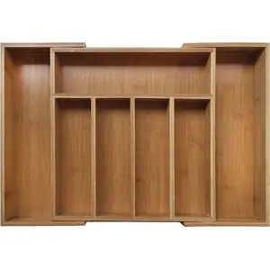 Drawer Insert Brunbeste 1576 — Extendable Bamboo Organizer for Drawers