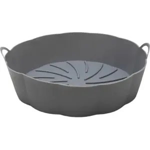Silicone Fryer Basket MPLCo round — heat-resistant silicone basket for air fryer