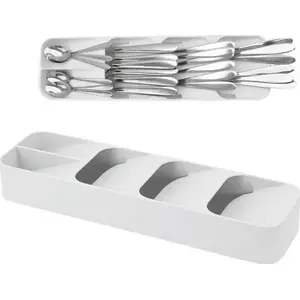 Drawer Insert Cutlery Organizer ORION Ori_229010-B — white plastic tray for forks, knives, spoons