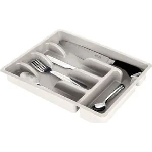 Cutlery Drawer Organizer Vilde 5-Compartment Insert 36×25.5×6 cm, Ash