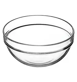 Dining salad bowl ORION Pasabahce 53593 — round glass, Ø 26.2 cm, H 113 mm, 4 L
