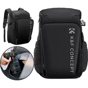 Camera Backpack K&F SB9190 — photographic bag 25L, black, for Canon/Nikon/Alpha cameras