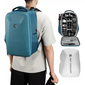 Camera Backpack K&F SB9186 — DSLR Photography Backpack for Canon Nikon Sony, Blue