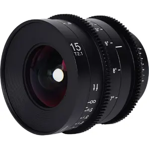 Venus Optics Laowa VE1521SFECM ultra-wide camcorder lens for Sony, 12 elements/9 groups, 77 mm filter, 91.2 mm length