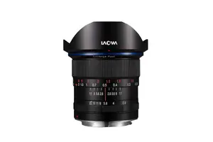 Wide lens Venus Optics Laowa 12mm f/2.8 Zero‑D for Canon MILC/SLR — 16 elements/10 groups, Ø 7.5 cm, 83 mm length, 609 g, black