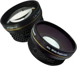 Objektīvu komplekts Travelkit 37 mm POLAROID Tele 2.2x / Wide 0.43x, 37 mm filtrs, melns