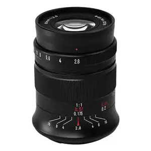 Macro telephoto lens 7Artisans 60 mm f/2.8 MKII for MILC, Fujifilm mount, 49mm filter, 339 g