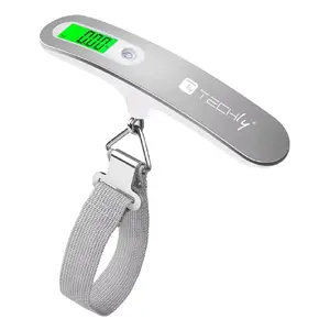 Безмен TECHLY I-HT WL04 — электронный, грузоподъёмность 50 кг, серебристый, ЖК-дисплей, батарея CR2032