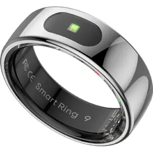 Smart Ring PRO silver by Powerton — stress, heart rate and sleep monitor, size 12