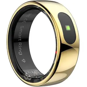 Smart Ring PRO by Powerton — stress and heart rate monitor, sleep tracker, size 12, gold