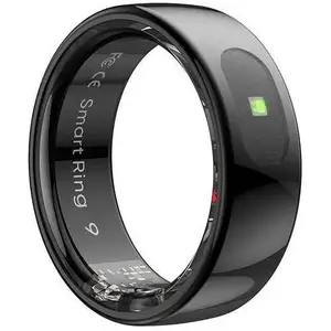 Smartband Powerton Smart RING PRO — black, size 7, stress measurement, heart rate, sleep monitoring