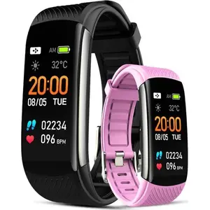 Smartband Giewont GW200-4 — black fitness tracker with activity and sleep monitoring