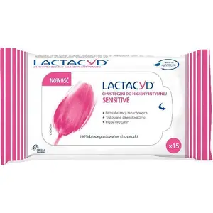 Intīmās higiēnas salvetes Lactacyd Sensitive, iepakojumā 15 gab.