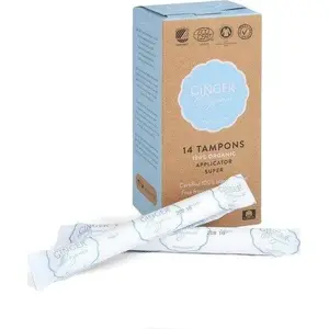 Тампоны Super с аппликатором Ginger Organic — 14 шт., из органического хлопка